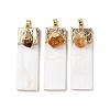 Natural Citrine & Selenite Big Pendants G-H084-09G-04-1