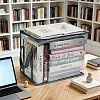 Large Capacity Transparent PVC Plastic Zipper Bags with Handle for Book Storage ABAG-WH0040-60B-2