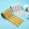 16 Rows Plastic Diamond Mesh Wrap Roll Rhinestone Crystal Ribbon Cake Wedding Decoration DIY-TA0008-45-5