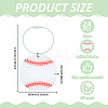 24Pcs Acrylic Pendant Decorations HJEW-ME00023-2