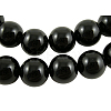 Natural Black Onyx Round Beads Strands X-GSR16mmC097-1