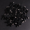 Natural Black Stone Pendants G-PW0006-02P-09-1