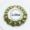 Frosted Acrylic Chunky Twisted Chain Necklacs for Women FS-WG1B9A7-10-1