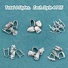 24Pcs 6 Style Brass Pinch Bails Set KK-FH0002-02-6