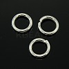 Silver Color Plated Alloy Jump Rings Jewelry Findings X-PALLOY-I035-8mm-S-2