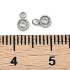 304 Stainless Steel Micro Pave Cubic Zirconia Pendants STAS-I325-024P-3