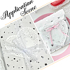 400Pcs 4 Colors Heart Lace Greaseproof Wrapping Paper FIND-SP0005-47-7