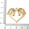 304 Stainless Steel Pendants STAS-R116-10G-3