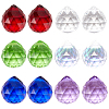 Teardrop Transparent K9 Glass Pendants GLAA-SP0001-22-1
