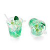Transparent Resin Big Pendants RESI-TAC0019-04A-2