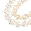 Baking Paint Transparent Glass Beads Strands DGLA-N017-04J-3