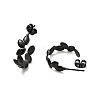 Ion Plating(IP) 304 Stainless Steel Leaf Wrap Stud Earring EJEW-P202-03EB-2