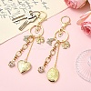 Brass Locket Pendants Keychain KEYC-YW00281-01-4