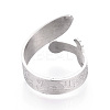 304 Stainless Steel Cuff Open Rings for Women RJEW-N054-01P-4