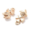 Micro Pave Clear Cubic Zirconia Pendants KK-M102-36G-2