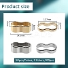 100Pcs 2 Colors Zinc Alloy Slide Charms FIND-DC0004-96-3