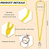 Silicone Beaded ID Card Neck Straps NJEW-SW00025-04-2