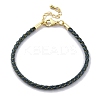 Polyester Cord Braided Bracelet Makings MAK-Z003-01G-06-1