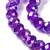 Baking Electroplate Glass Beads Strands X-DGLA-A039-J10mm-B05-3