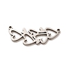 Non-Tarnish 201 Stainless Steel Pendants STAS-B037-03P-2