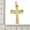 Rack Plating Brass Pave Cubic Zirconia Pendants KK-U029-02G-01-3