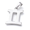 Tarnish Resistant 304 Stainless Steel Pendants X1-STAS-L210-06K-P-1