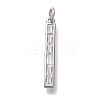 Rack Plating Brass Micro Pave Cubic Zirconia Pendants KK-I720-48P-1