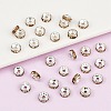 Brass Grade A Rhinestone Spacer Beads RB-A014-Z6mm-14S-2