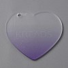 Gradient Transparent Acrylic Disc Big Pendants FIND-WH0032-54E-1