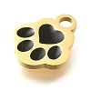304 Stainless Steel Enamel Charms STAS-L022-466G-01-2