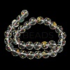 Transparent Glass Enamel Beads Strands LAMP-A001-B01-8