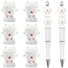 6Pcs Sheep Food Grade Silicone Focal Beads SIL-YW0002-12-1