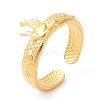 Ion Plating(IP) 201 Stainless Steel Open Cuff Ring RJEW-E063-42G-1