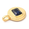 Brass with Cubic Zirconia Pendants KK-K339-01G-03-3