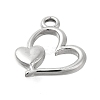 Anti-Tarnish 304 Stainless Steel Pendants STAS-D192-12P-2