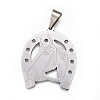 Tarnish Resistant 201 Stainless Steel Big Pendants STAS-F207-36P-1