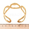 304 Stainless Steel Cuff Bangles for Women LS-BJEW-D306-07G-3
