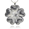 Alloy Rhinestone Big Pendants TIBEP-M001-42-2