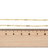 Brass Ball and Column Link Chains Necklace for Women LS-NJEW-P265-22G-4