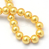 Baking Paint Pearlized Glass Pearl Round Bead Strands HY-Q003-10mm-56-4