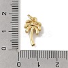 Brass Micro Pave Clear Cubic Zirconia Pendants KK-D431-054G-3