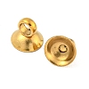 304 Stainless Steel Bead Cap Pendant Bails STAS-G224-24G-06-2