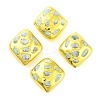Rack Plating Brass with Natural Larimar Beads KK-NH0001-05G-1