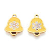304 Stainless Steel Enamel Charms STAS-T065-58G-01-1