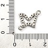 Brass Micro Pave Clear Cubic Zirconia Butterfly Links Connector Charms KK-A230-03C-P-3