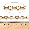 Ion Plating(IP) 304 Stainless Steel Heart Link Chains CHS-S012-18G-2