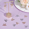 36Pcs 6 Styles Zinc Alloy Crystal Rhinestone Pendants FIND-PH0024-78-4