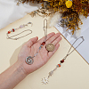 3Pcs 3 Styles Alloy & Brass Pendant Decorations HJEW-OC00306-3