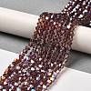 Transparent Electroplate Glass Beads Strands LS-GLAA-F029-3mm-A05-4
