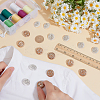 40Pcs 2 Colors Alloy Rhinestone Shank Buttons BUTT-ME0001-29-3